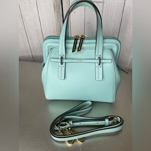 New! DOONEY BOURKE ALTO Marta Collection Robin Blue Leather Top Handle